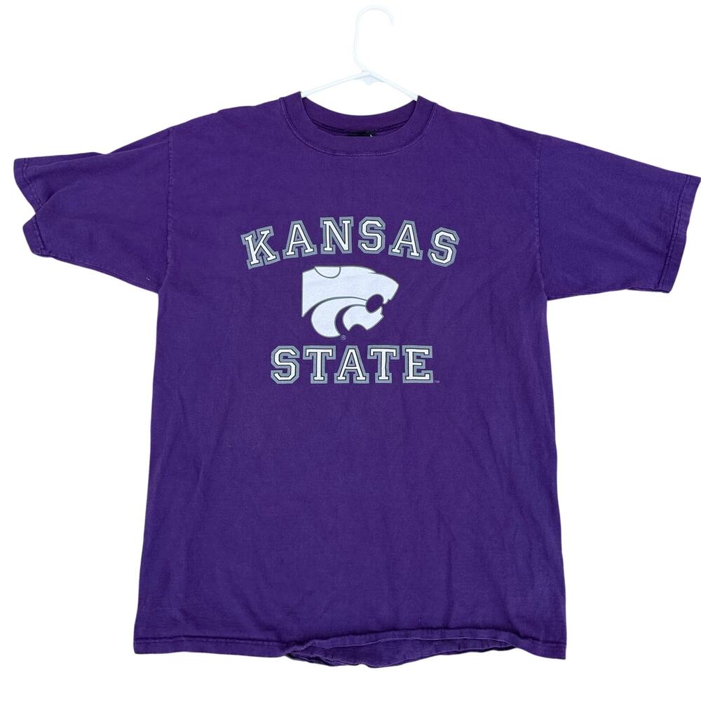 Vintage Jones & Mitchell Kansas State Wildcats KSU T-Shirt Size Large Purple USA